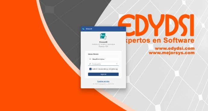 Pantalla de inicio de sesión del ESTUSYS 26