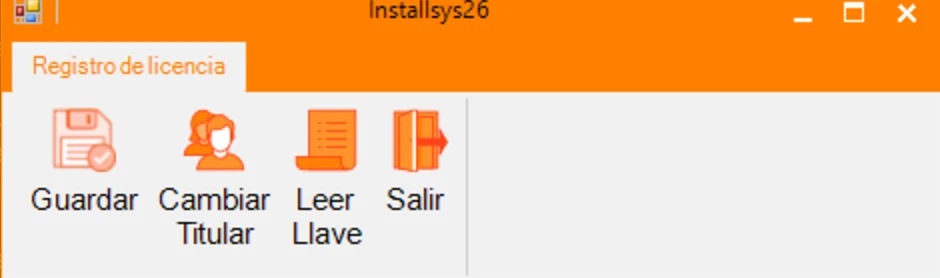 Barra de herramientas del Instalasys 26